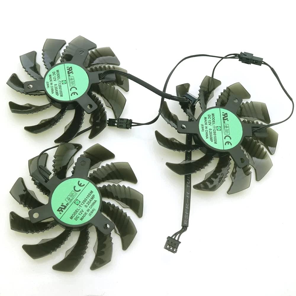 GTX1070 GIGABYTE 3ファン Amazon.com: Rakstore T128010SM 75mm Graphics Card Cooling Fan
